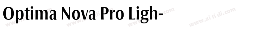 Optima Nova Pro Ligh字体转换